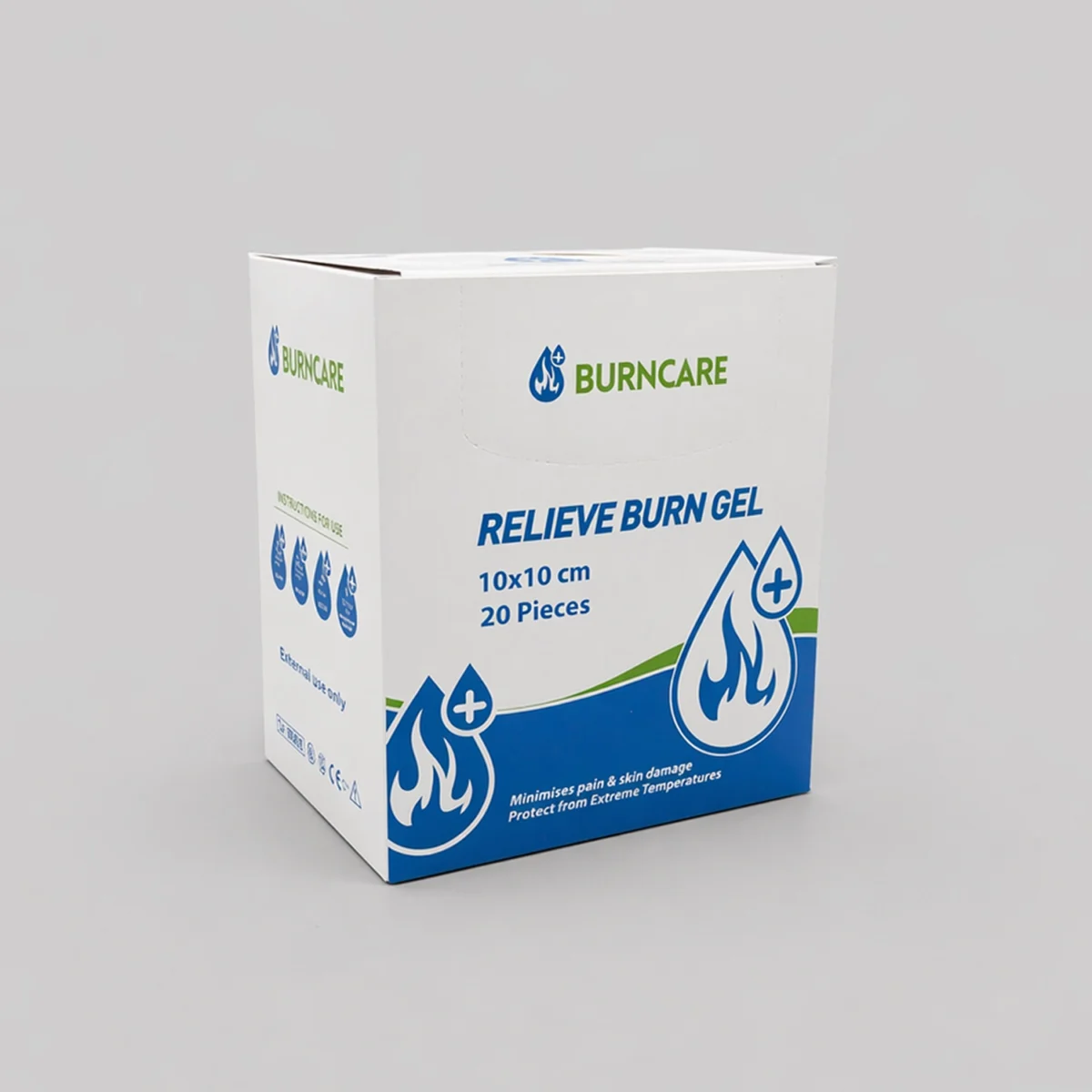 Burncare Relieve Burn Gel – Dressing 10 x 10 cm - Image 2